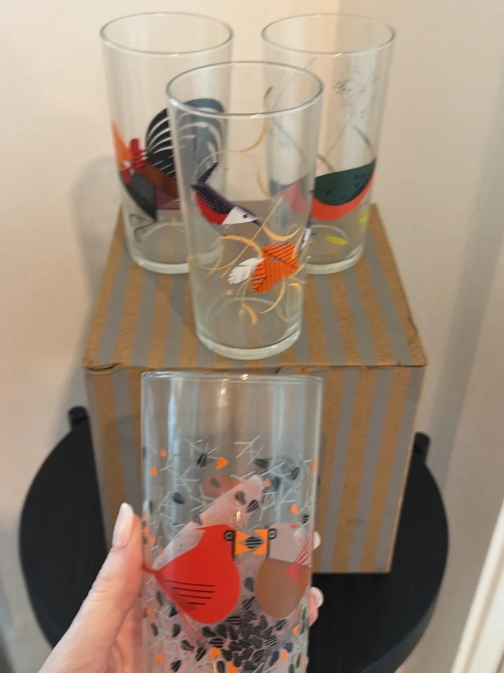 Fishs Eddy Charley Harper x Todd Oldham Glassware Set VINTAGE